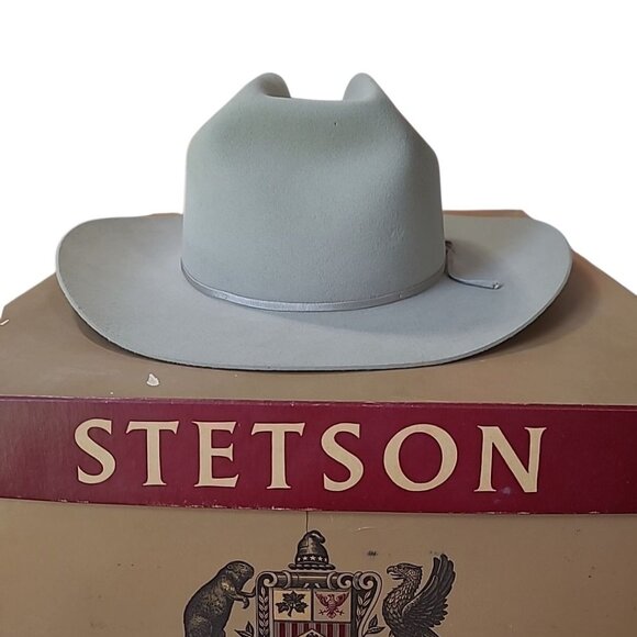 Stetson Other - Stetson 3X Beaver size 7 Gray Felt Western Cowboy Hat